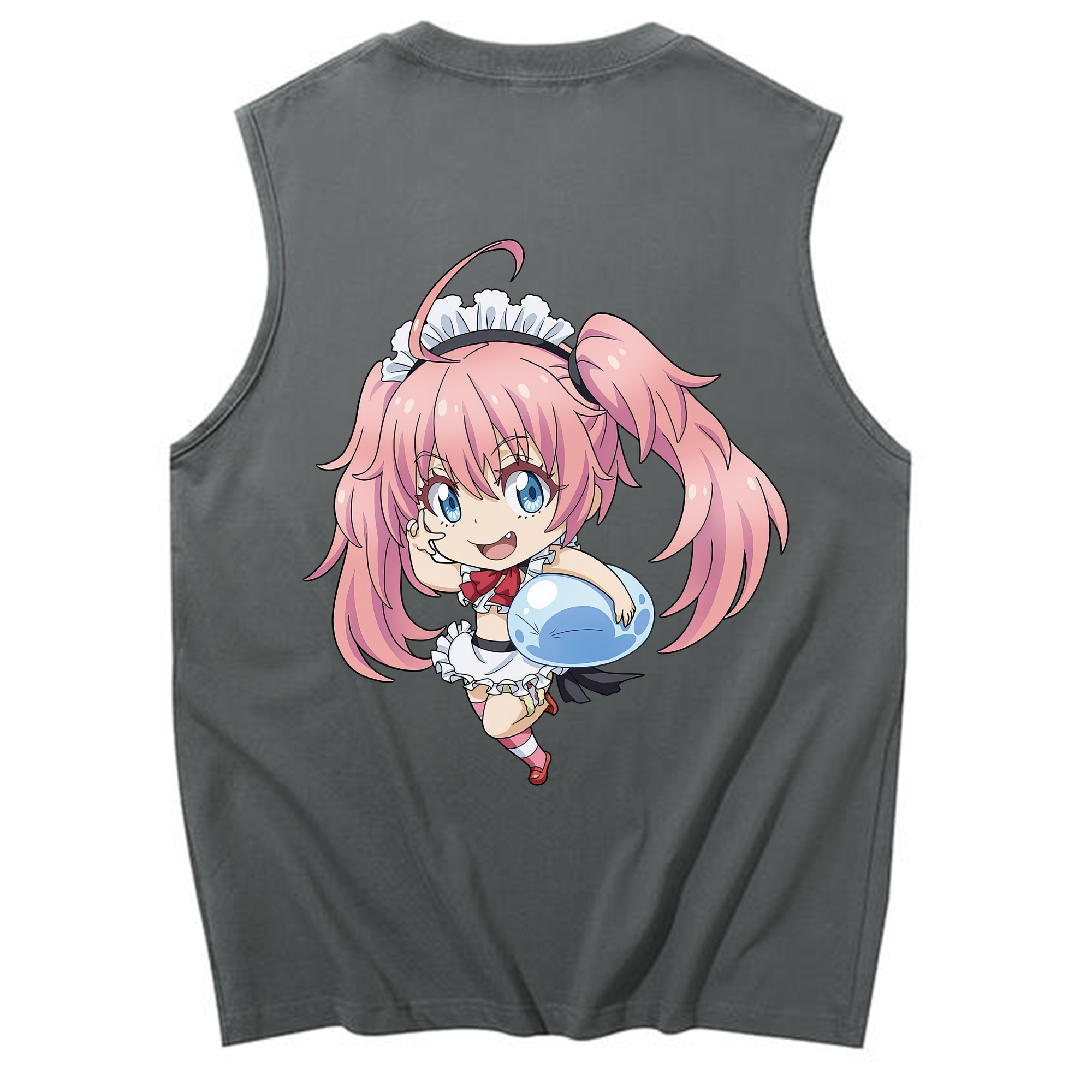 （画像用） 転スラ Regarding Reincarnated to Slime コットン100％タンクトップ（背面プリント）